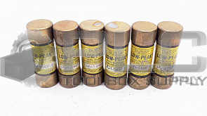 LOT OF 6 BUSSMAN LPJ-1-1/4SP FUSE LPJ114SP