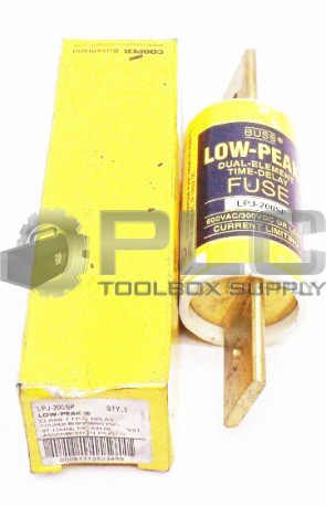 NEW BUSSMANN LPJ-200SP FUSE NON-INDICATICATING 200AMP 600VAC/300VDC LPJ200SP