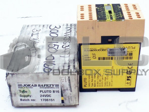 NEW JOKAB SAFETY PLUTO B16 PLC MODULE 2.5AMP 800MA 24VDC 2TLA020070R0700
