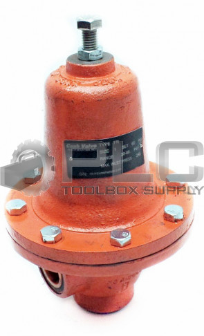 NEW CASH VALVE TYPE FR SIZE 1 SET 60PSI RANGE 20-90PSI MAX INLET PRESS. 250