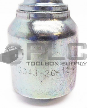 NEW PARKER 13D43-20-12 HYDRAULIC HOSE FITTING MALE STANDPIPE METRIC S 13D432012