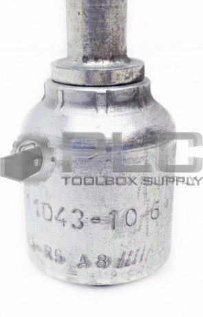NEW PARKER 11D43-10-6 HYDRAULIC HOSE FITTING MALE STANDPIPE METRIC L 11D43106