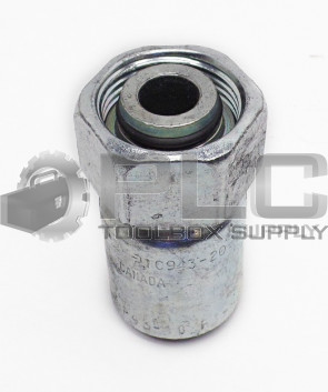 NEW PARKER 1C943-20-10 HYDRAULIC HOSE FITTING FEMALE METRIC S SWIVEL 1C9432010