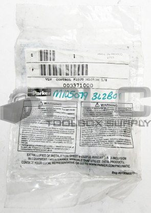 SEALED NEW PARKER 003371000 FLOW CONTROL VALVE 1/8" NPT