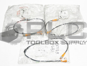 LOT OF 3 NEW SEALED IFM EVC046 ECOMAT 400 CORDSET VDOAH030MSS00 6H03STGH030MSS