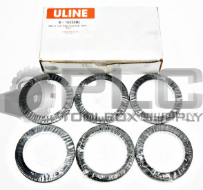 BOX OF 6 NEW ULINE S-10250BL 3M471 1/4" X 36YD BLACK TAPE