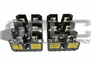 LOT OF 2 NEW BUSSMANN JM60060-XCR CLASS J FUSE BLOCK 60A 600V