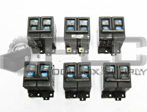 LOT OF 6 FUJI ELECTRIC CP32D 3AMP CIRCUIT BREAKER