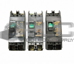LOT OF 3 FUJI SA32B 5AMP CIRCUIT BREAKER 2POLE 550V