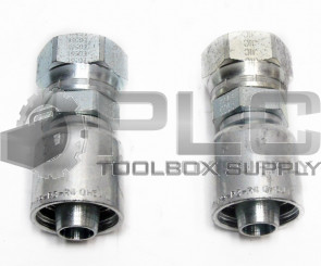 LOT OF 2 NEW PARKER 10643-16-12 HYDRAULIC FITTING 3/4" HOSE X 1" FEMALE