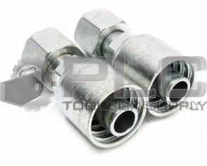 LOT OF 2 NEW PARKER 10643-12-12 HYDRAULIC FITTING 3/4" HOSE X 3/4" FEMALE 