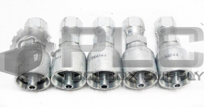 LOT OF 5 NEW PARKER 10643-4-4 HYDRAULIC FITTING 1/4'' HOSE X 1/4'' FEMALE