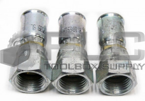 LOT OF 3 NEW PARKER 10691N-6-6 HYDRAULIC FITTING 3/8'' HOSE X 3/8'' FEMALE 