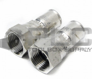LOT OF 2 NEW PARKER 10691N-8-8C HYDRAULIC FITTING 1/2'' HOSE X 1/2'' FEMALE 
