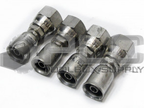 LOT OF 4 NEW PARKER 10691N-4-4C HYDRAULIC FITTING 1/4" HOSE X 1/4'' FEMALE