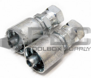 LOT OF 2 NEW PARKER 1GU43-6-6 HYDRAULIC FITTING 3/8" HOSE X 3/8" FEMALE