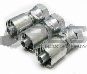 LOT OF 3 PARKER 10643-12-8 HYDRAULIC FITTING 1/2" HOSE X 3/4" FEMALE