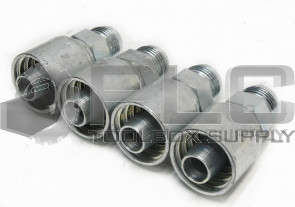 LOT OF  4 NEW  PARKER 10343-12-12 HYDRAULIC FITTING 3/4" HOSE X 3/4" MALE