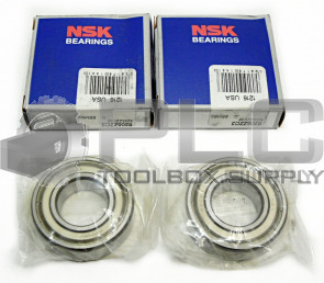 LOT OF 2 NEW NSK 6205ZZC3 BEARING 25MM X 52MM X 15MM