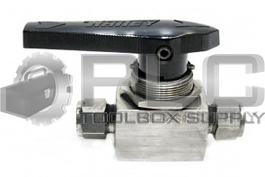 NEW SWAGELOK WHITEY SS-45S8 2-WAY BALL VALVE, 1/2" TUBE FITTING 