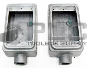 LOT OF 2 NEW APPLETON 1/2 16 FSE UNILET, 18 CUB. IN., O-Z/GEDNEY