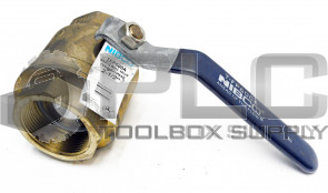 NEW NIBCO TFP600A BRASS BALL VALVE FEMALE THREAD 2-1/2" 
