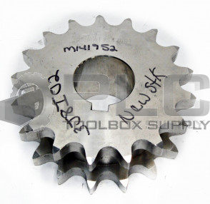 NEW DOUBLE SINGLE SPROCKET DS80A17SSZ001 KEYED BORE: 2" HT: 2-1/4"