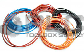 LOT OF 50M PISCO UB1065 POLYURETHANE TUBING ASSORTED COLORS OD: 10mm, ID: 6.5mm