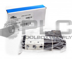 NEW NITRA AVS-5212-24D SOLENOID VALVE 20-115PSI