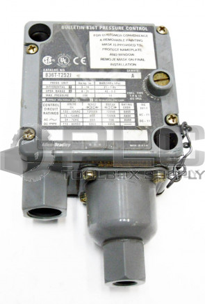 NEW ALLEN BRADLEY 836T-T252J 836T PRESSURE CONTROL SER. A