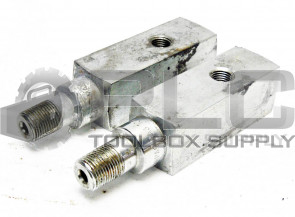 LOT OF 2 ENERPAC GA3 GAUGE ADAPTOR 10000 PSI MAX, 1/4" NPT