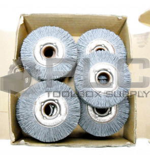 BOX OF 11 NEW OSBORN 22255 3" WHEEL BRUSH, OD: 3" ID: 5/8", WIDTH: 7/8"