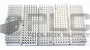 LOT OF 5 NEW ENDICOTT-SEYMOUR #207 TEST TUBE SUPPORT 80 SLOTS, 10-13mm TEST TUBE