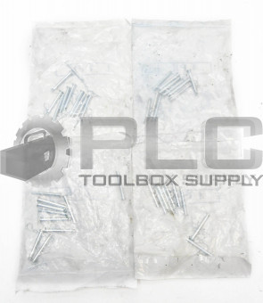 LOT OF 4 PACKS (10 EACH) P11-015Z ZINC CLEVIS PIN / HAIRPIN (QTY: 40 TOTAL)
