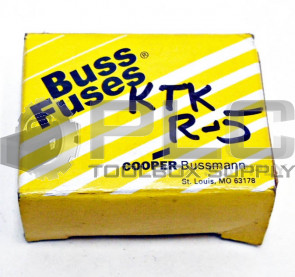 BOX OF 10 NEW BUSS KTK-R-5 LIMITRON CURRENT LIMITING FUSE 5AMP 600V
