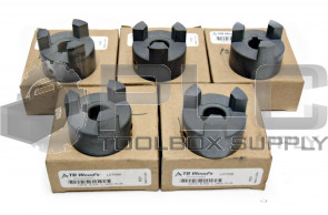 LOT OF 5 NEW TB WOODS L07558 COUPLING L075 X 5/8 L-JAW HUB