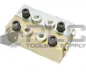 LOT OF 2 NEW LUBRIQUIP TRABON MANZEL MSP-25S DIVIDER VALVE