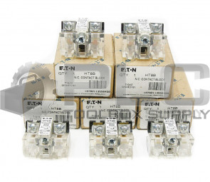 LOT OF 5 NEW EATON CUTLER HAMMER HT8B NC CONTACT BLOCK SER. B1 