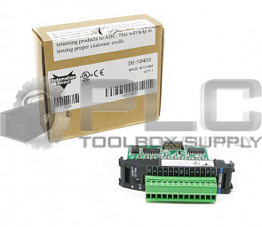 NEW AUTOMATION DIRECT D0-10ND3 INPUT MODULE, 10-POINT, 12-24 VDC