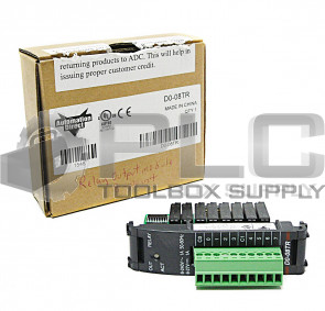 NEW AUTOMATION DIRECT D0-08TR RELAY OUTPUT MODULE, 8-POINT, 6-24 VDC/6-240 VAC