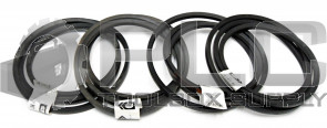 LOT OF 4 NEW GATES B87 HI-POWER II V-BELT 9003-2087