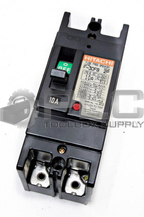NEW HITACHI F-30FB 10AMP CIRCUIT BREAKER, 2POLE, BF3F 2P-10A