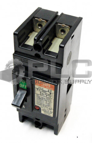 HITACHI F-30FB 5AMP CIRCUIT BREAKER, 2POLE, BF3F 2P-5A 