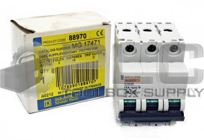 NEW SQUARE D MG17471 SUPPLEMENTARY PROTECTOR 15 AMP, 3 POLE, D CURVE, MG-17471