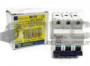 NEW SQUARE D MG24536 SUPPLEMENTARY PROTECTOR 6 AMP, 3 POLE, D CURVE, MG-24536