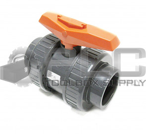 NEW GEORGE FISHER +GF+ TYPE 375 DN50 BALL VALVE PVC EPDM 2"