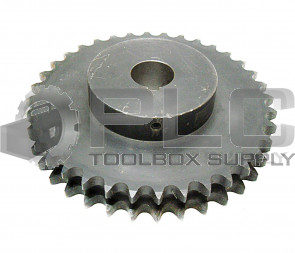 NEW US TSUBAK D60B36 F 1 1/2 SPROCKET DOUBLE STRAND, 36 TEETH, ID: 1.5" OD: 9"