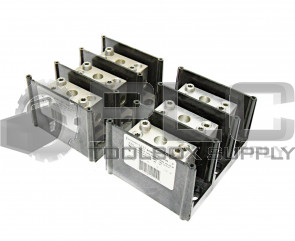 LOT OF 2 BURNDY BDB-22-2/0-3 POWER DISTRIBUTION BLOCK, AWG 14-2/0 WIRE 