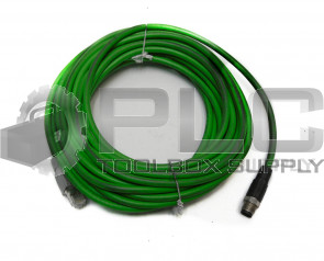 NEW IFM E18423 CROSSED CABLE RJ45/M12 D-CODED, MALE/ETHERNET, 10M