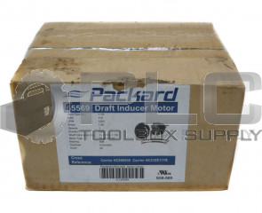 SEALED NEW PACKARD 65569 DRAFT INDUCER MOTOR, 115V, 3300RPM, 1.8AMP, CW ROTATION